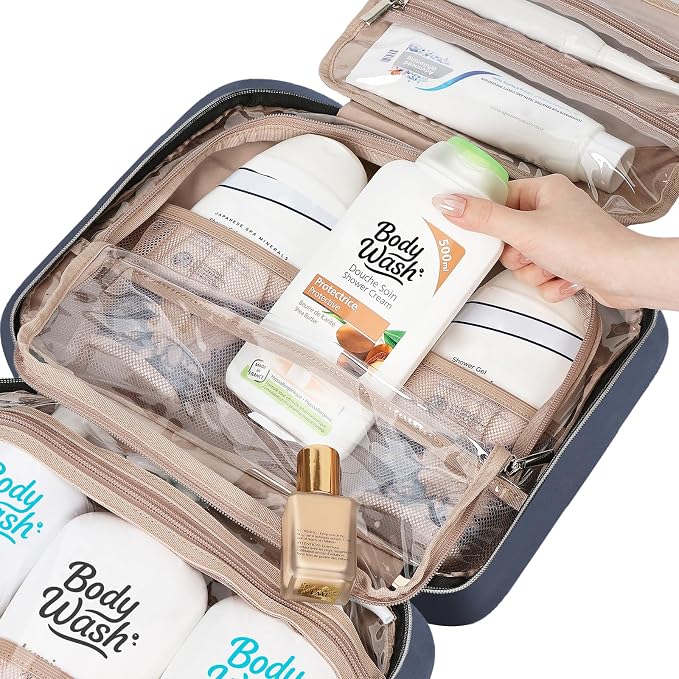 NISHEL Travel Toiletry Bag for women, Portable Hanging Organizer for - Image 6