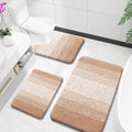 OLANLY Bathroom Rugs Sets 3 Piece, Soft Absorbent Microfiber Bath Mats and by OLANLY