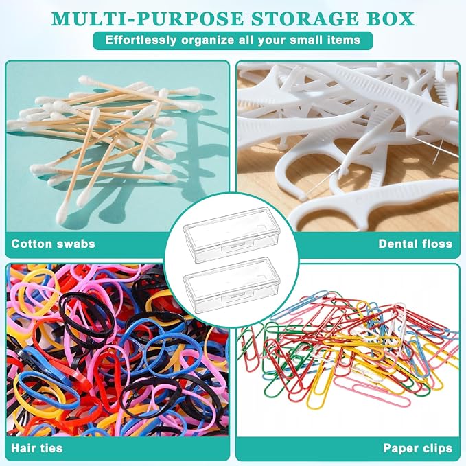2PCS Cotton Swab Holder for Travel, Floss Picks Case, Portable Small Dental - Image 7