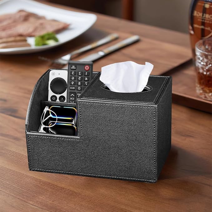 PU Leather Square Tissue Box Cover - Image 6