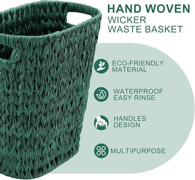 Dark Green Bathroom Accessories Set - Image 4
