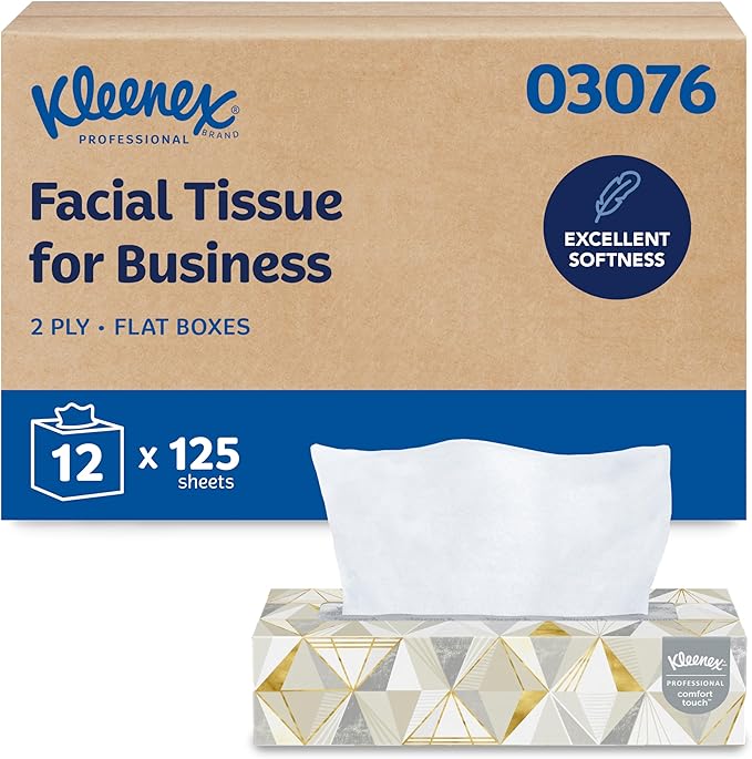 Kleenex® Professional Facial Tissue, Flat Facial Tissue Boxes by Kleenex%C2%AE