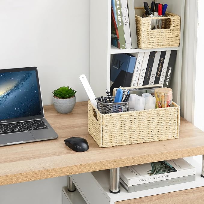 Vagusicc Wicker Storage Basket, Small Storage Baskets - Image 6