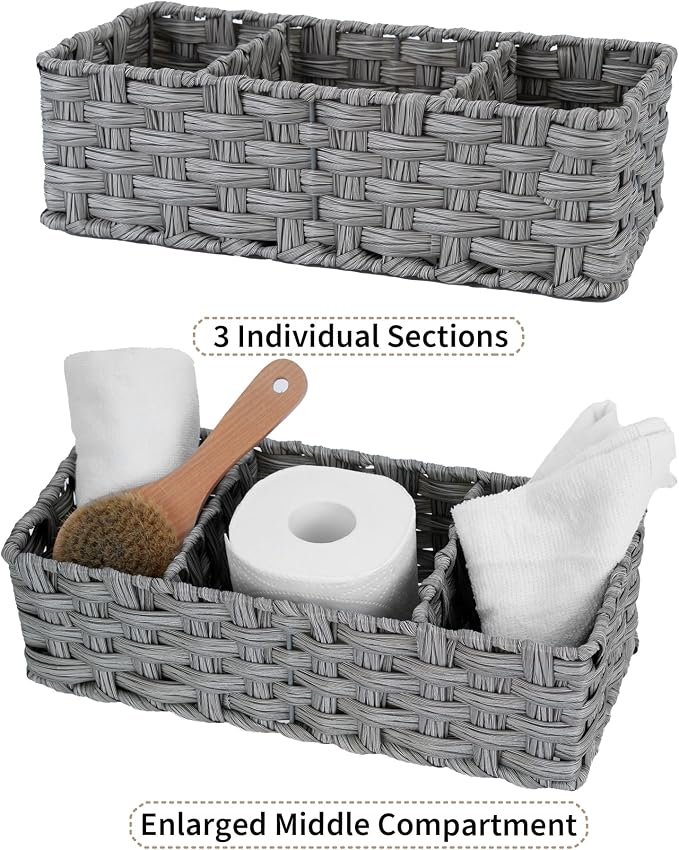 GRANNY SAYS Toilet Tray Tank Topper, Wicker Baskets - Image 8