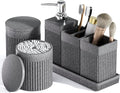 6-Piece Bathroom Set Grey by LetUsMakeHomeYourFavoriteDestination