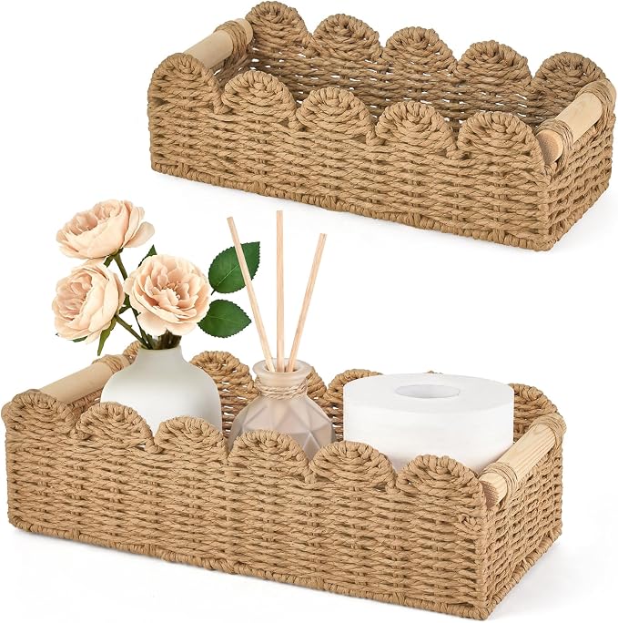 Dahey 2 Pcs Toilet Paper Storage Basket by Dahey