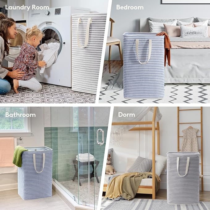 Lifewit 2 Pack Laundry Basket 80L Each, Collapsible Clothes Hamper - Image 6