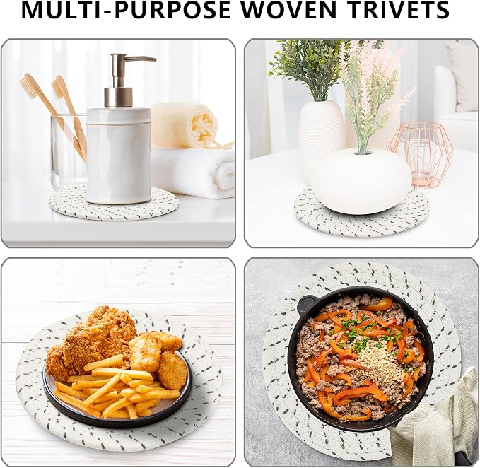 Coga Trivets for Dishes, Pots and Pans, 7 Inch Hot Pads - Image 4