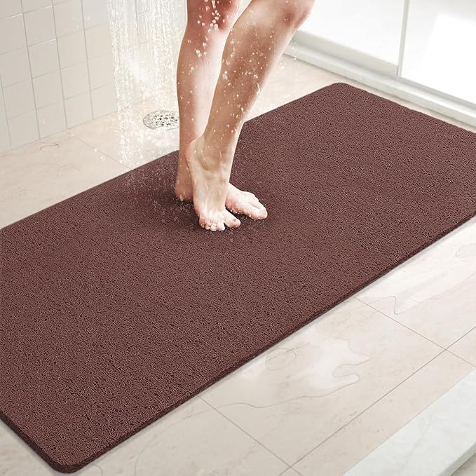 LuxStep Shower Mat Bathtub Mat, 47x16 inch, Non-Slip Bath Mat by LuxStep