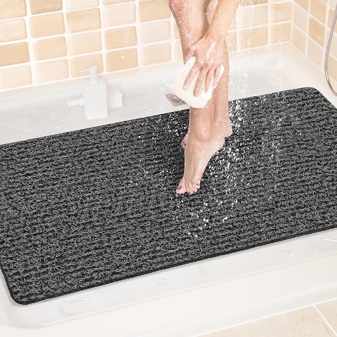 LuxStep Shower Mat Bathtub Mat, 40x24 inch, Non-Slip Bath Mat by LuxStep