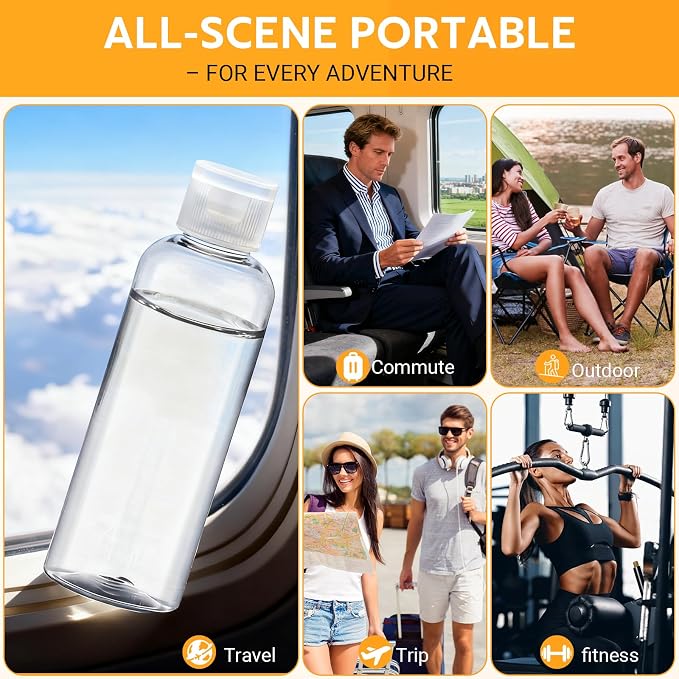 5 Pack 3.4 oz Travel Bottles for Toiletries, TSA Approved Leak Proof Refillable - Image 7