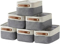HNZIGE Small Storage Baskets for Organizing Fabric Baskets for Shelves by HNZIGE
