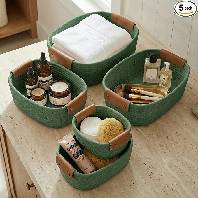 Beautiful Storage Basket Set of 5 by ZICOTO