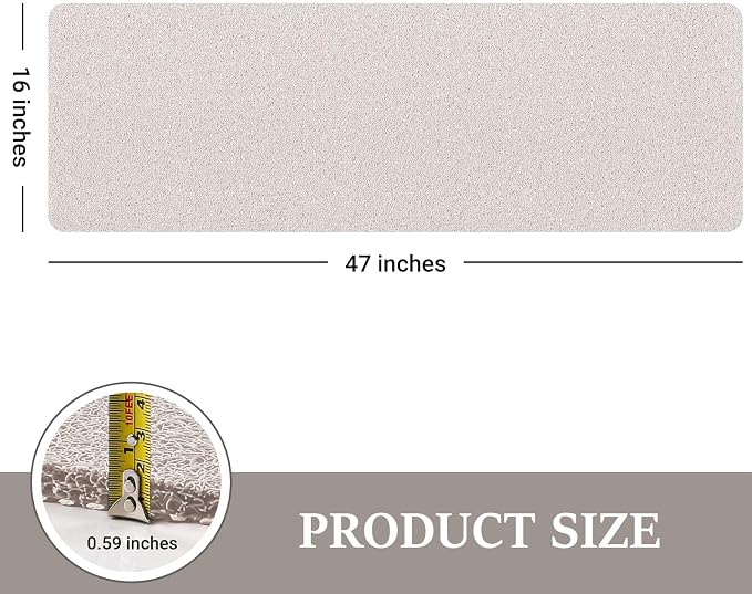 LuxStep Shower Mat Bathtub Mat, 47x16 inch, Non-Slip Bath Mat - Image 2