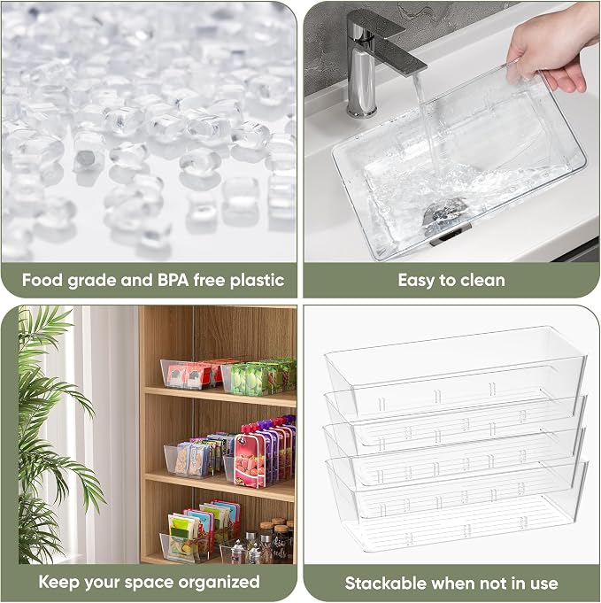 BALEINE Clear Plastic Storage Bins - Image 2
