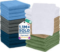 DAN RIVER 24 Pack Wash Cloths for Showering by DanRiver