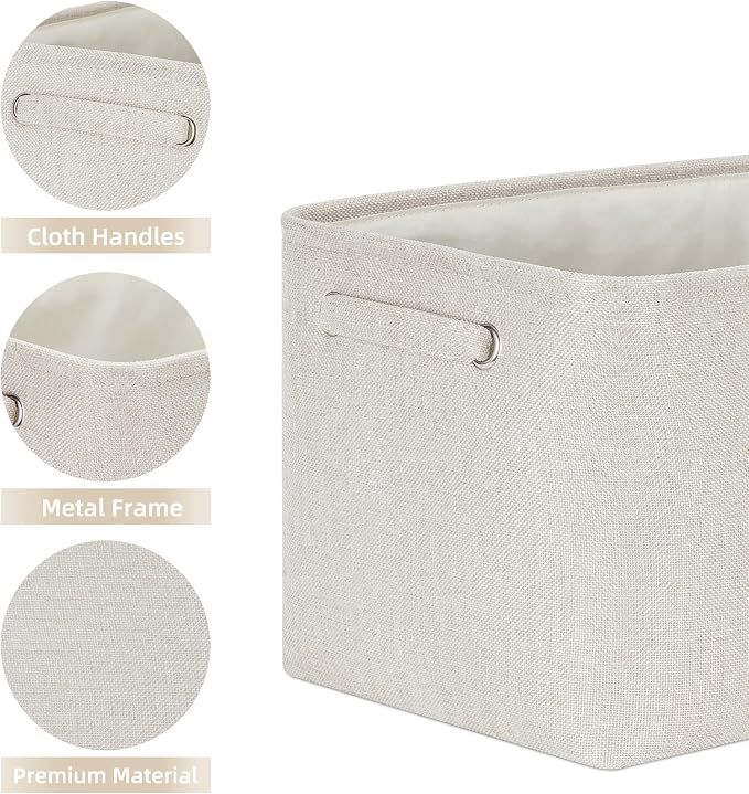 HNZIGE Large Fabric Storage Baskets - Image 6