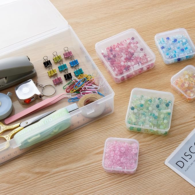Goodma Small Bead Organizers, 78 Pieces Mixed Sizes Plastic Storage Cases Mini - Image 5