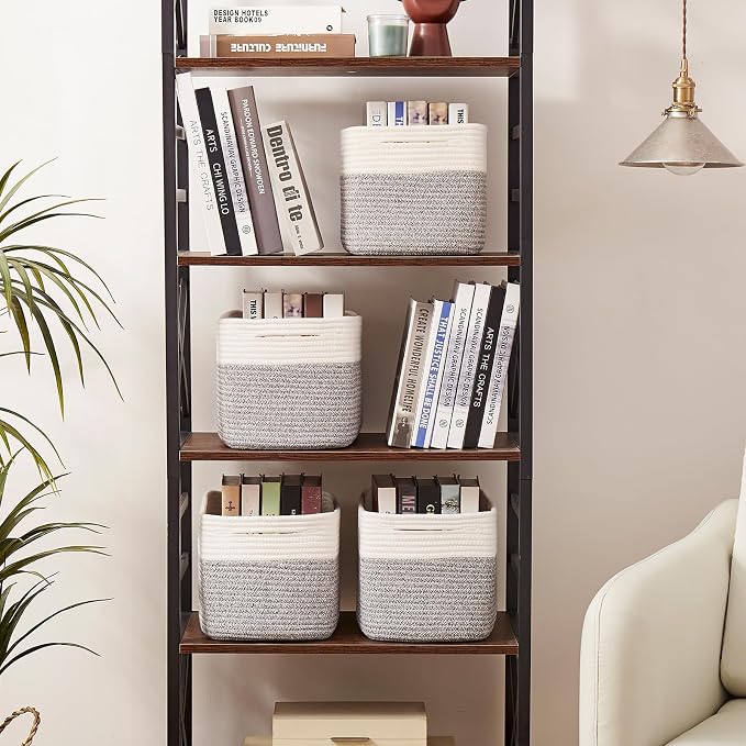 OIAHOMY 4 Pack Storage Baskets for Organizing, Basket for Shelves - Image 3