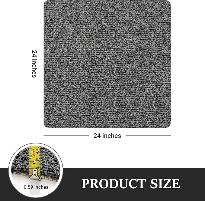 LuxStep Shower Mat Bathtub Mat, 24x24 inch, Non-Slip Bath Mat - Image 2