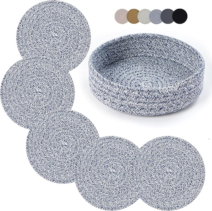 Coga Trivets for Hot Dishes, Trivets for Hot Pots and Pans, 7 Inchs Hot Pads 5 by Goga