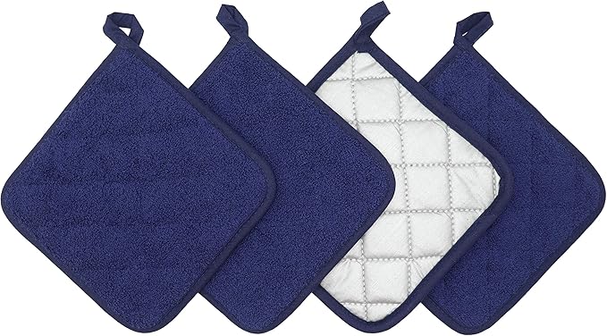 Cotton Pot Holders Cotton Made Machine Washable Heat Resistant Everyday Kitchen by GQZLUCK