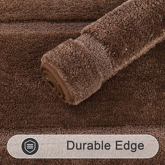 SHACOS Super Soft Bathroom Rugs Set of 2 Pieces 32x20 inch Microfiber Bath Rugs - Image 7