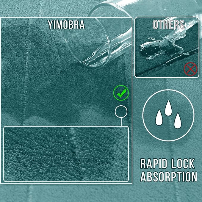 Yimobra Memory Foam Bath Mat Set 2 Piece - Image 4