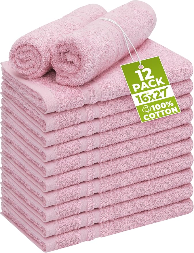 Utopia Towels Cotton Bleach Proof Salon Towel 16 by 27 inches, Bleach Safe Gym by UTOPIATOWELS