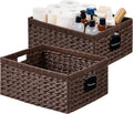 UBBCARE Storage Baskets with Label, Wicker Pantry Baskets by UBBCARE