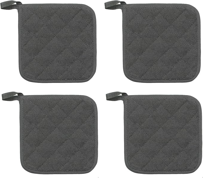 Cotton Pot Holders Cotton Made Machine Washable Heat Resistant Everyday Kitchen - Image 2