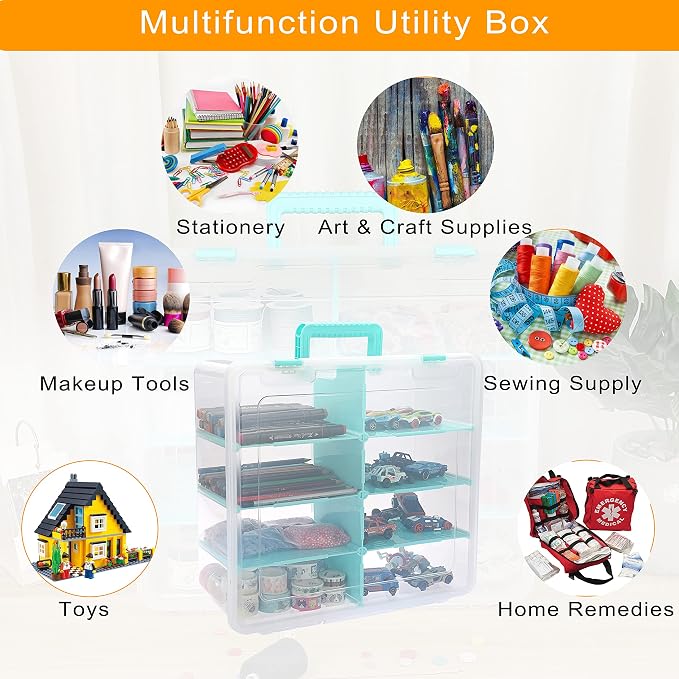 BTSKY Clear Plastic Dividing Storage Box - Image 5