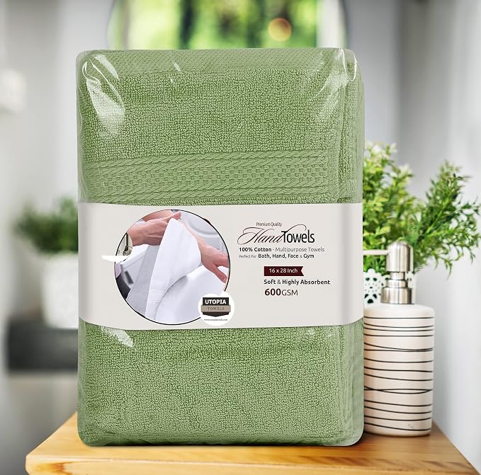 Utopia Towels 6 Pack Premium Hand Towels Set, 16 by 28 inches, 100% Ring Spun - Image 8