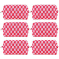 ZLFSRQ 6Pcs Checkered Pencil Case Cute Pencil Pouch by ZLFSRQ