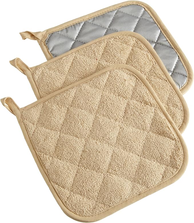 DII Basic Terry Collection Quilted 100% Cotton, 3 Piece by DII