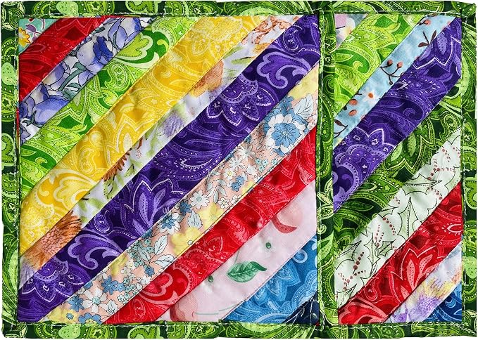 Square Pot Holders for Kitchen hot Pads 100% Cotton Set of 2 Heat Resistant for by newamishquilt