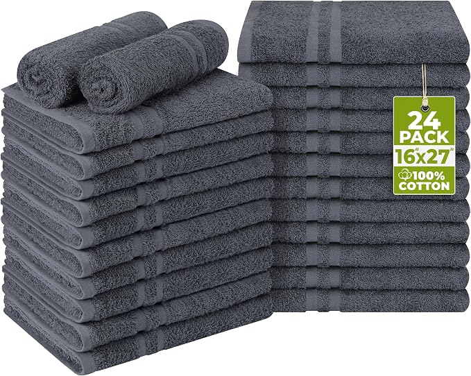 Utopia Towels Cotton Bleach Proof Salon Towel 16 by 27 inches, Bleach Safe Gym by UTOPIATOWELS