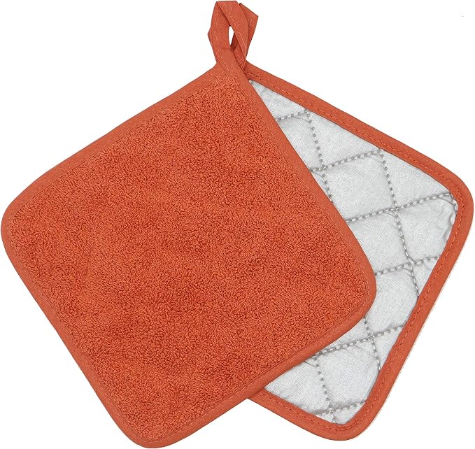 Cotton Pot Holders Cotton Made Machine Washable Heat Resistant Everyday Kitchen - Image 4