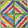 Square Pot Holders for Kitchen hot Pads 100% Cotton Set of 4 Heat Resistant for by newamishquilt