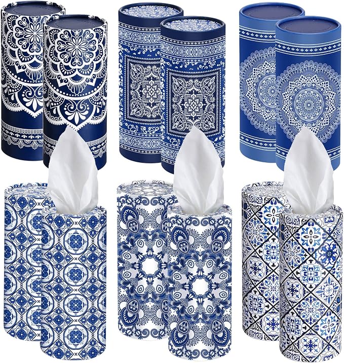 Outus 12 Pcs Mandala Car Tissues Cylinder Holder by Outus