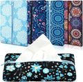 5 Pieces Tissues Purse Pocket Tissue Holder Reusable Travel Pouch Fabric Zipper by Sherr