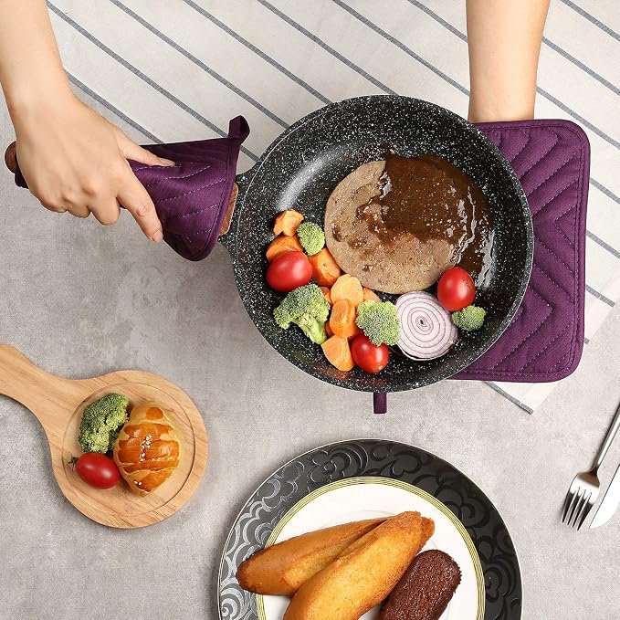 Cotton Pocket Pot Holders Machine Washable Heat Resistant Hot Pads - Image 6