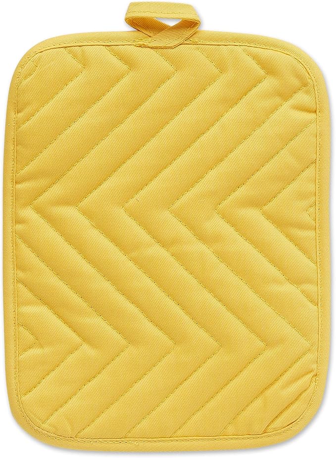 DII Heat Resistant Quilted Cotton Pot Holder Set, Designed - Image 2