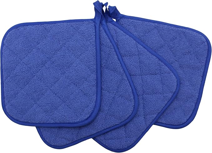 Cotton Pot Holders Cotton Made Machine Washable Heat Resistant Everyday Kitchen - Image 3
