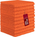 DecorRack 10 Pack 100% Cotton Wash Cloth, Luxurious Soft, 12 x 12 inch Ultra by DecorRack