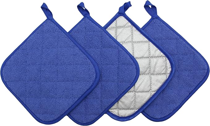Cotton Pot Holders Cotton Made Machine Washable Heat Resistant Everyday Kitchen by GQZLUCK