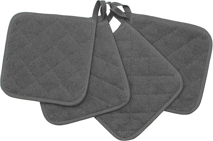 Cotton Pot Holders Cotton Made Machine Washable Heat Resistant Everyday Kitchen - Image 3
