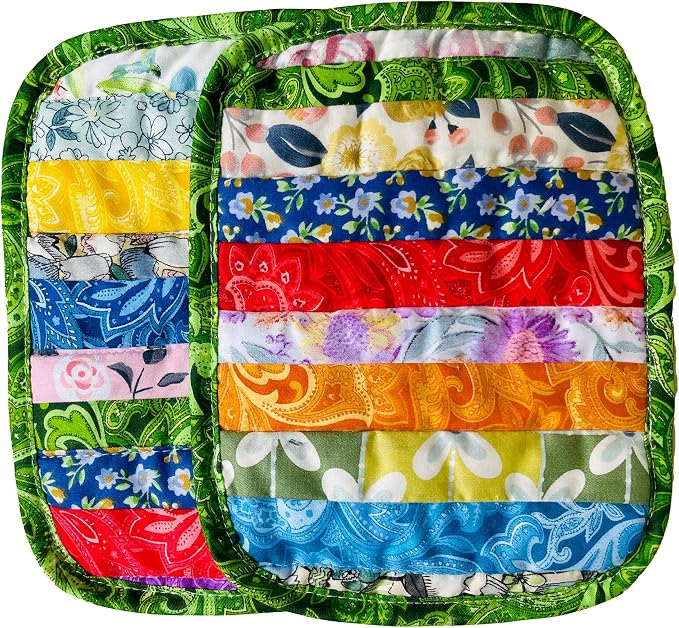 Rectangle Pot Holders for Kitchen hot Pads 100% Cotton Set of 2 Heat Resistant - Image 2