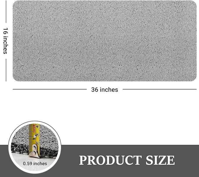LuxStep Shower Mat Bathtub Mat, 36x16 inch, Non-Slip Bath Mat - Image 2