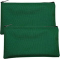 Multipack of 2 Compact Zipper Cloth Pouches, Zipper Bag, Travel Toiletry by CardinalBagSupplies